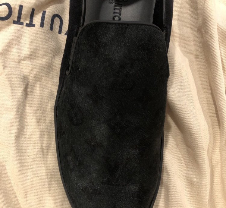 Pony Hair Frontrow Slip On Sneakers 8 Anthracite