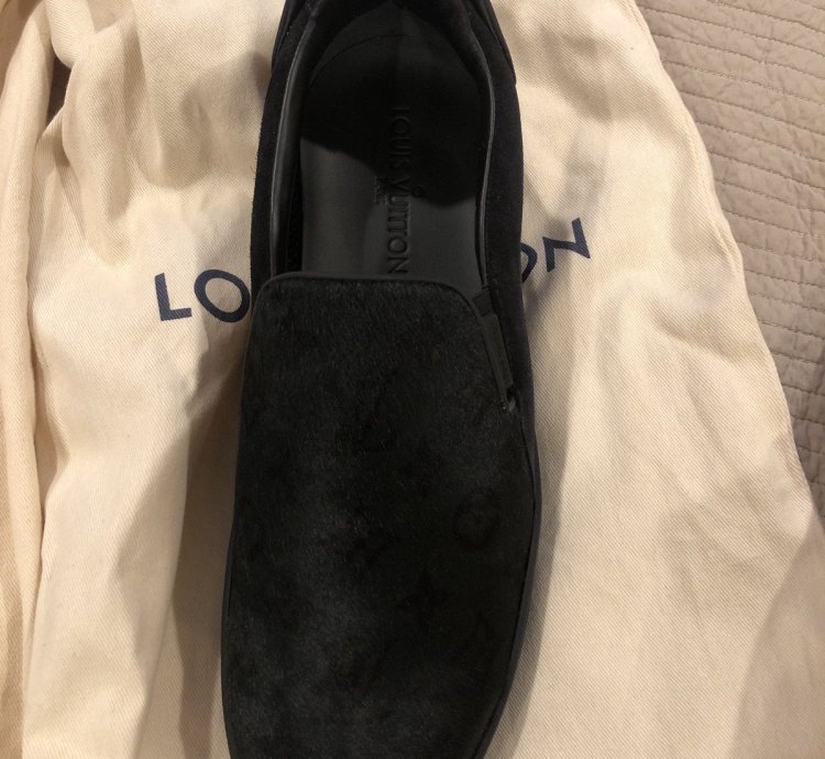 Pony Hair Frontrow Slip On Sneakers 8 Anthracite