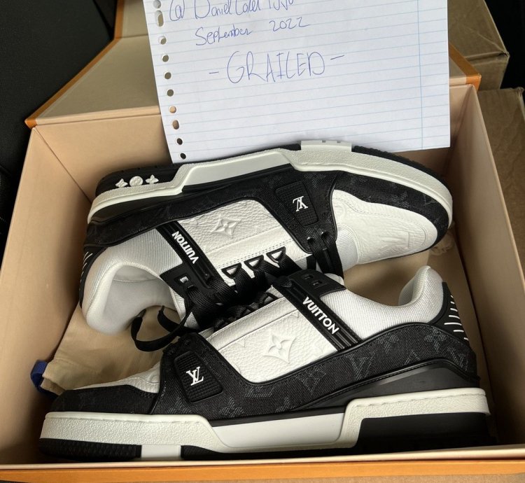 Pop Up Lv5 5 Trainer Black Denim Lv