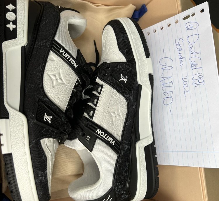 Pop Up Lv5 5 Trainer Black Denim Lv