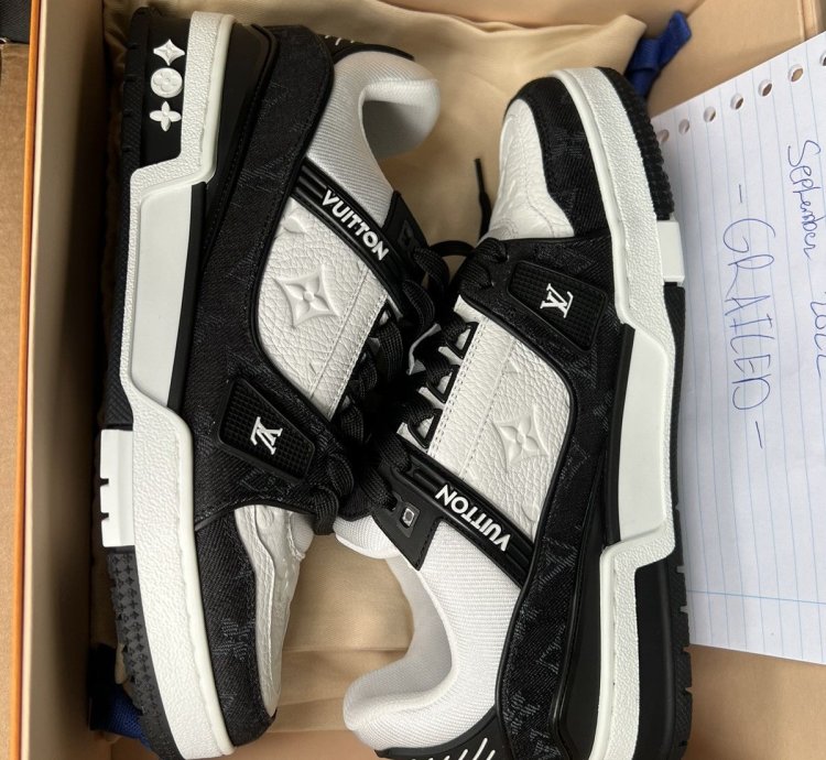 Pop Up Lv5 5 Trainer Black Denim Lv