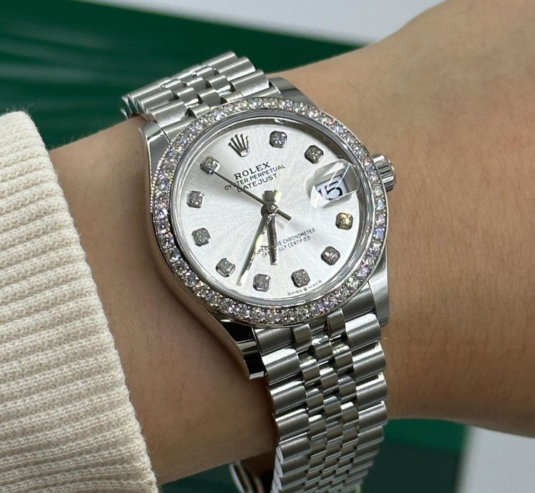 Rolex Datejust 31 Siilver Diamonds Jub