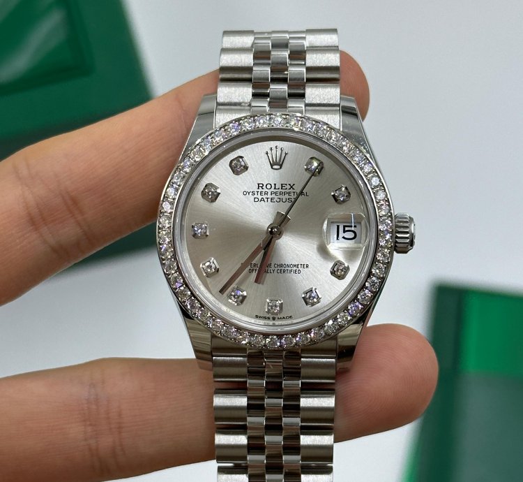 Rolex Datejust 31 Siilver Diamonds Jub