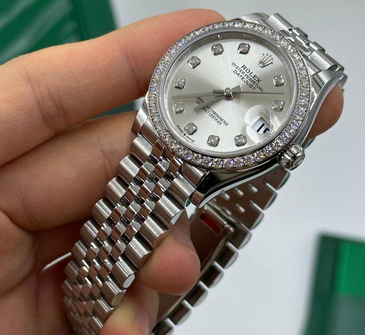 Rolex Datejust 31 Siilver Diamonds Jub