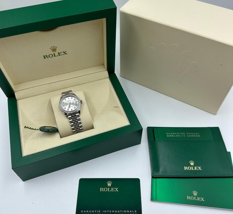 Rolex Datejust 31 Siilver Diamonds Jub