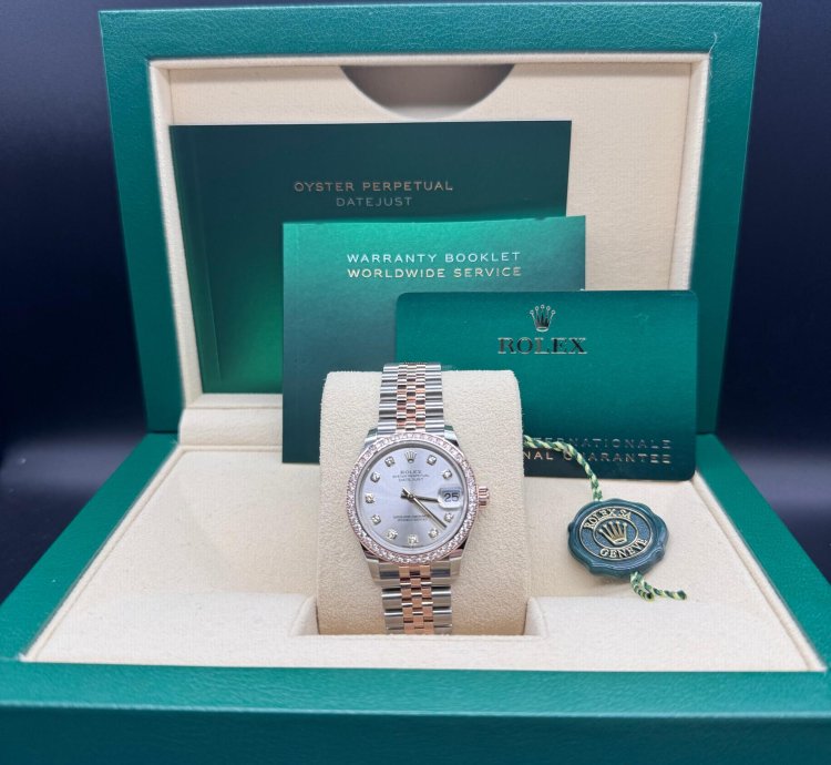 Rolex Datejust 31 Silver Diamond Dial Unworn