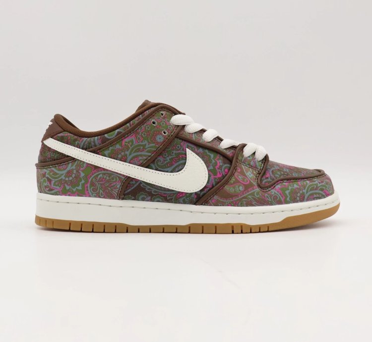 Nike Sb Dunk Low Pro Paisley Brown Pink Cacao Summit White