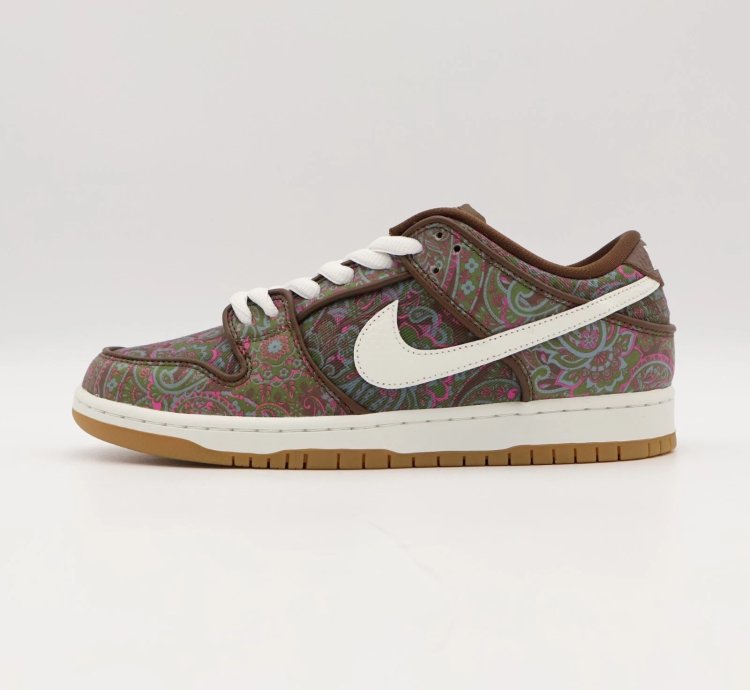 Nike Sb Dunk Low Pro Paisley Brown Pink Cacao Summit White