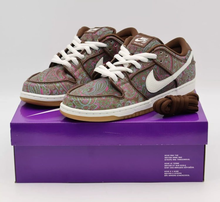 Nike Sb Dunk Low Pro Paisley Brown Pink Cacao Summit White
