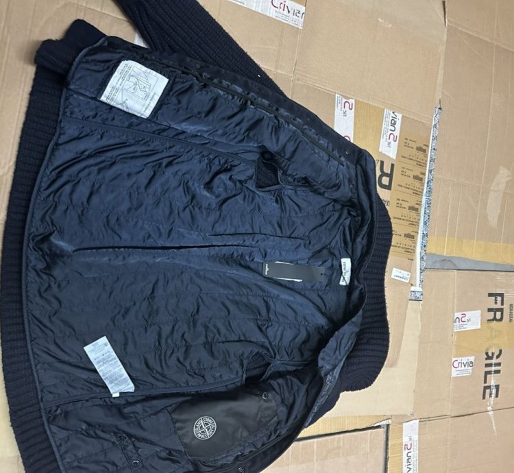 Stone Island Double Layered Knitted Cardigan