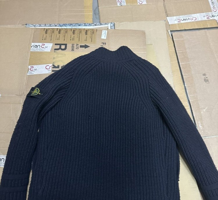 Stone Island Double Layered Knitted Cardigan