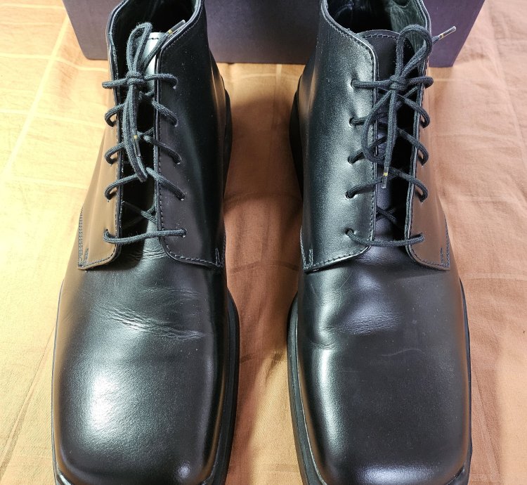 Prada 1999 Square Toe Ankle Boots Brand New Og Box