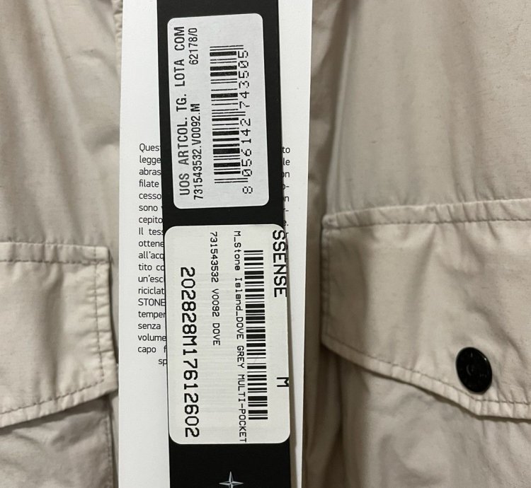 Stone Island Dove Grey Naslan Primaloft Field Jacket