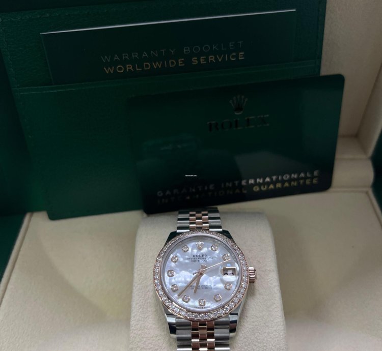 Rolex Datejust 31mm Mother Of Pearl Dial Rose Gold Steel 278381rbr