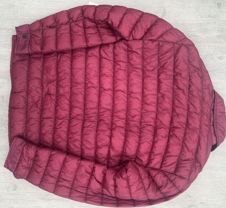 Stone Island Down Filled Garment Dyed Micro Yarn Jacket