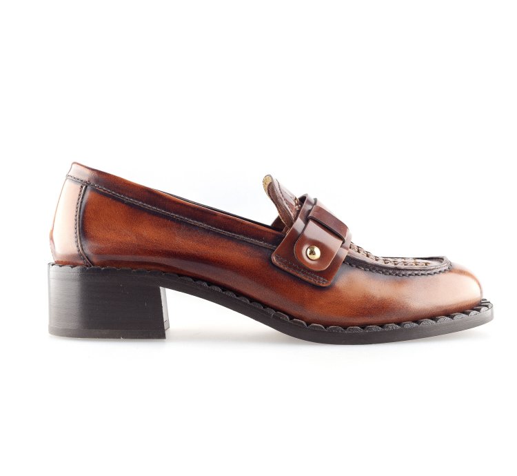 Prada 2020 Ready To Wear Brown Leather Loafers 38 5 Eu
