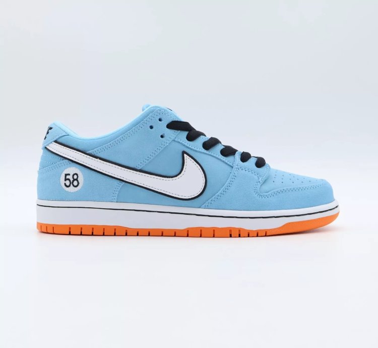 Nike Sb Dunk Low Club 58 Gulf Racing Blue Chill Safety Orange
