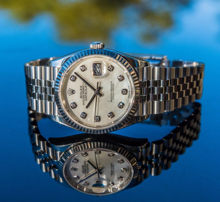 Rolex Datejust 36 september 2023 Mother Of Pearl Diamond Set Dial