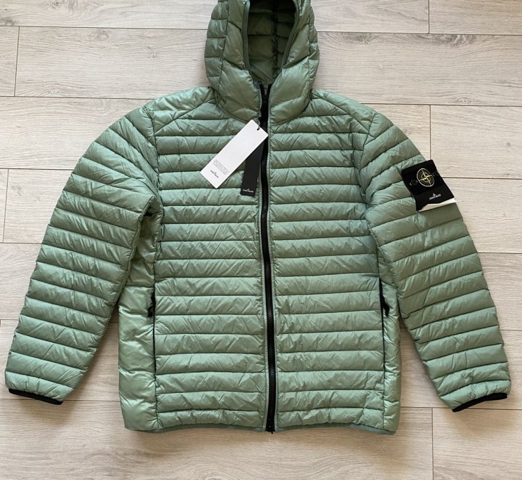 Stone Island Down Jacket Loom Woven Chambers -nylon Down-tc
