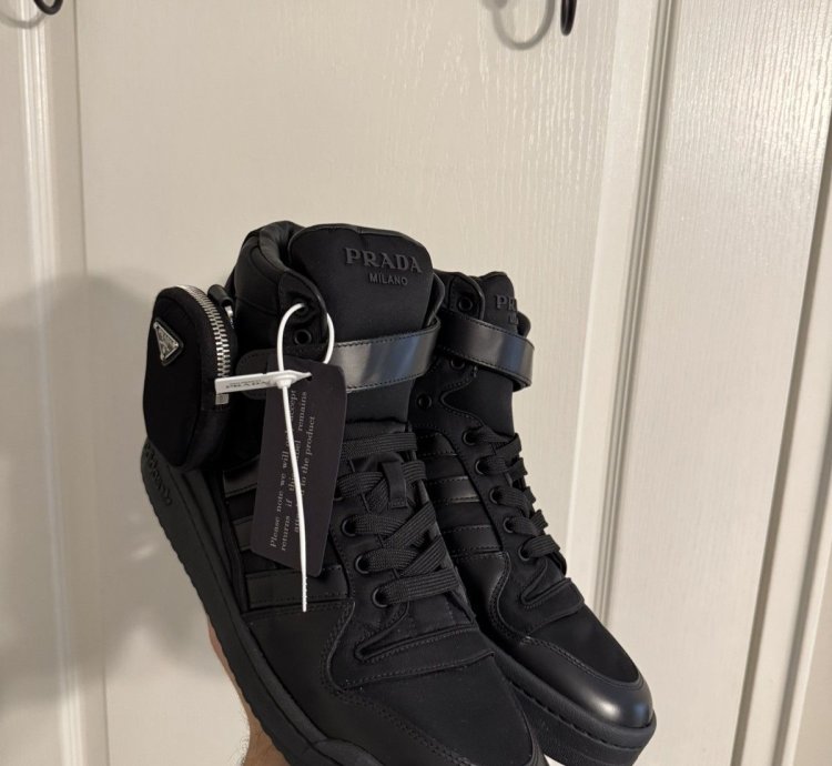 Prada Adidas Black Forum Highs