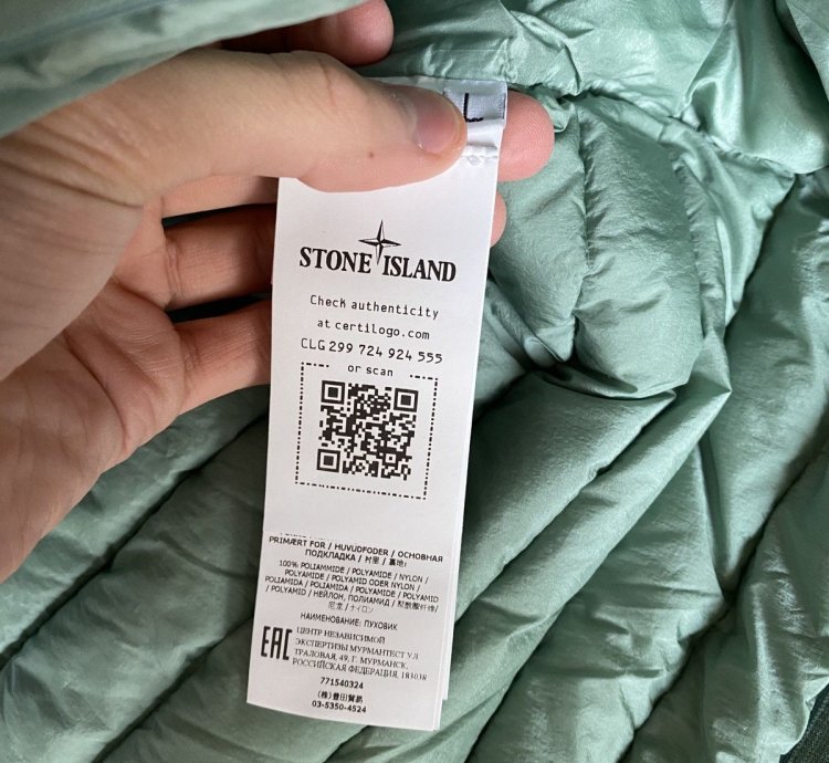 Stone Island Down Jacket Loom Woven Chambers -nylon Down-tc
