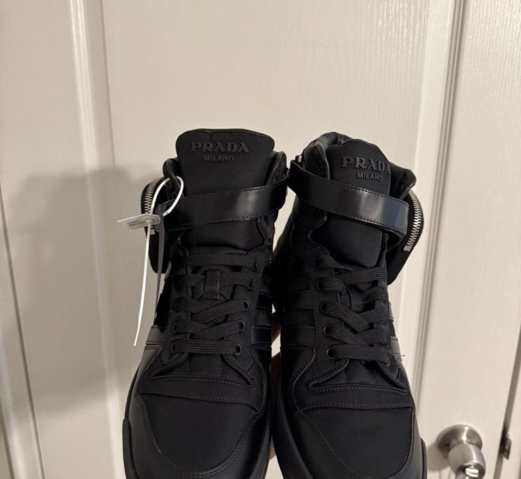 Prada Adidas Black Forum Highs