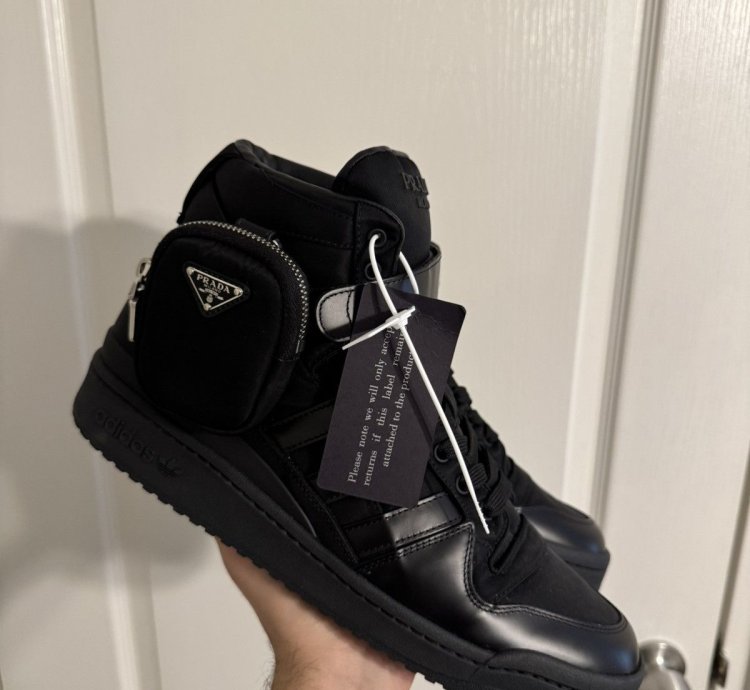 Prada Adidas Black Forum Highs