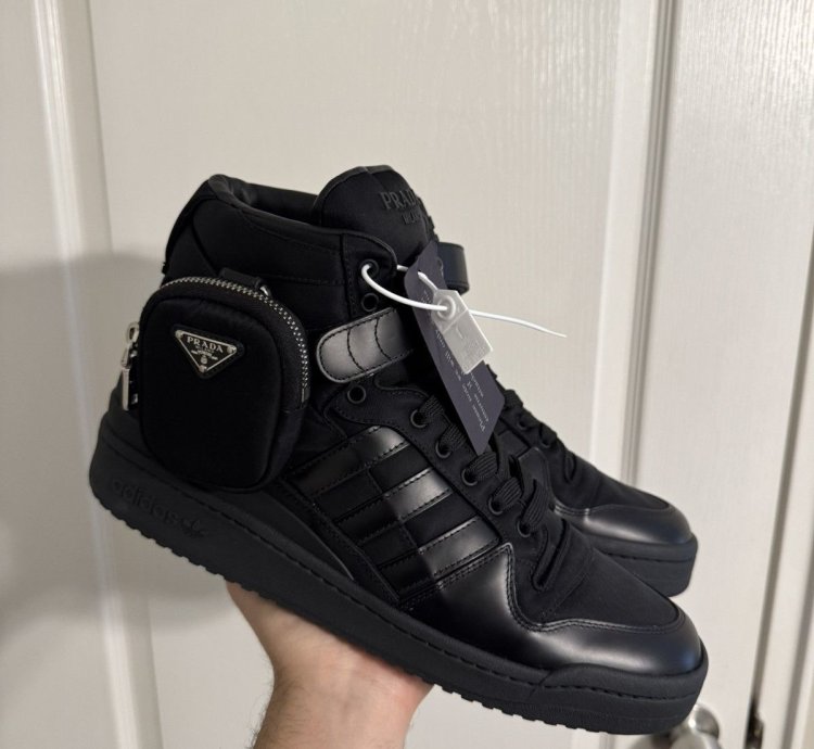 Prada Adidas Black Forum Highs