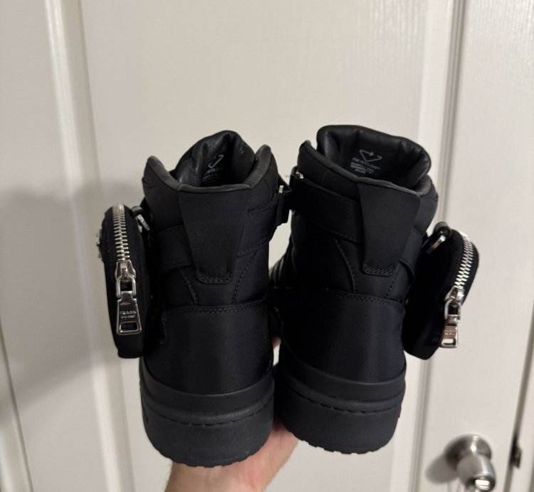 Prada Adidas Black Forum Highs