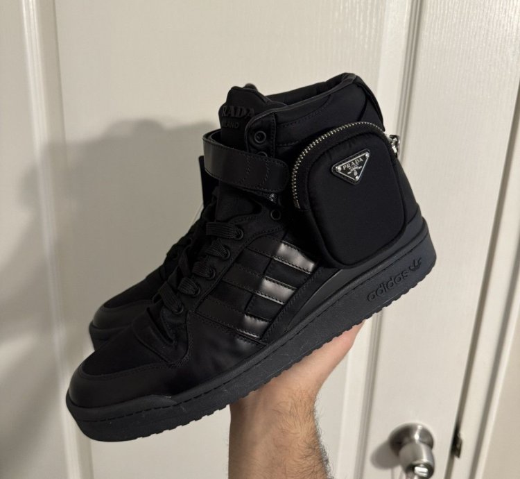Prada Adidas Black Forum Highs