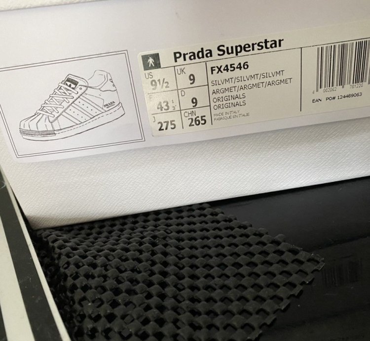 Prada Adidas Limited Edition Superstar Sneakers
