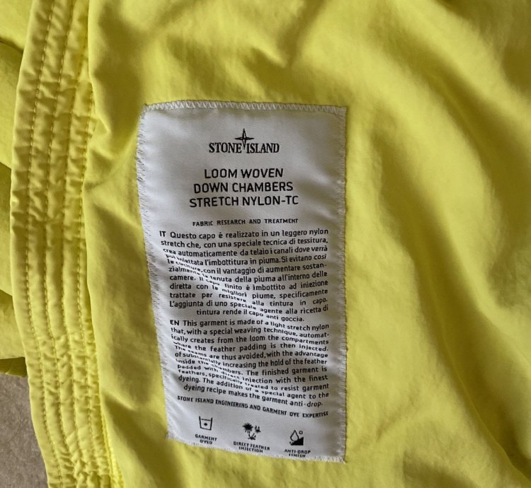Stone Island Down Jacket With Hood