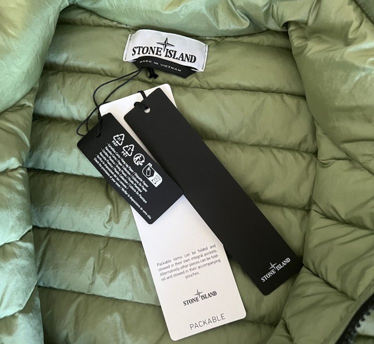 Stone Island Down Puffer Jacket - Sage new