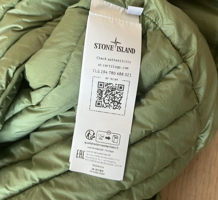 Stone Island Down Puffer Jacket - Sage new