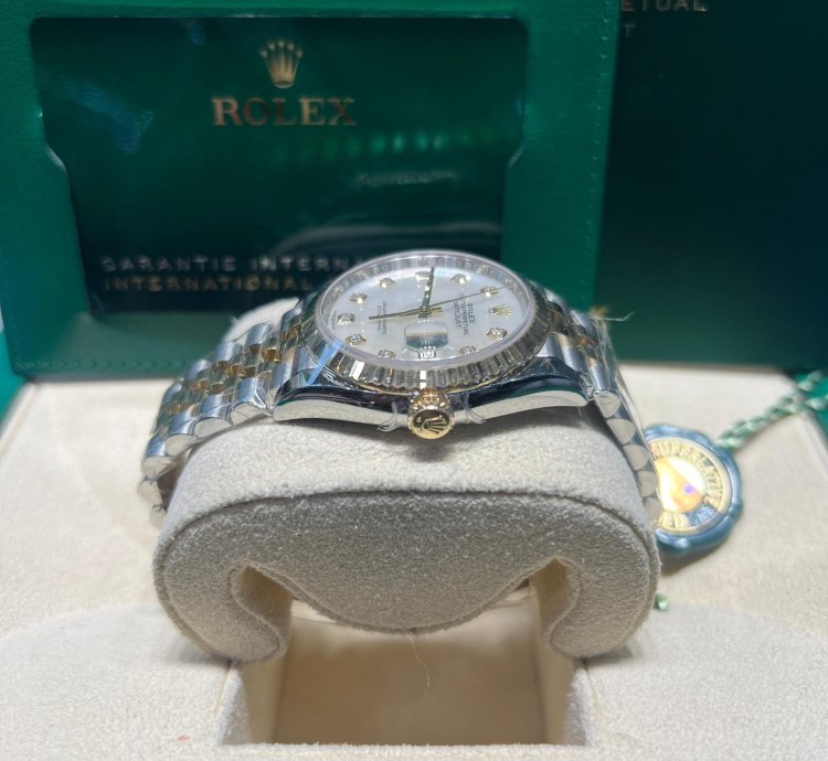 Rolex Datejust 36 126233 Datejust 36mm Steel Yellow Gold White Mop Diamond Dial Jubilee Bracelet