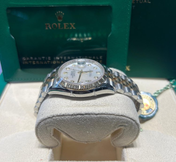 Rolex Datejust 36 126233 Datejust 36mm Steel Yellow Gold White Mop Diamond Dial Jubilee Bracelet