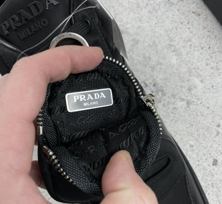 Prada Adidas Re-nylon Forum Low Black Size 13