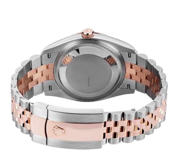 Rolex Datejust 36 126281rbr Steel 18k Rose Gold Chocolate Diamond Dial 36 Mm