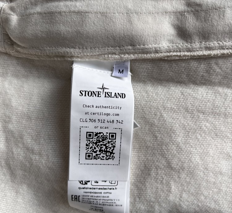 Stone Island Embroidered Logo Teddy Fleece Zip Jacket