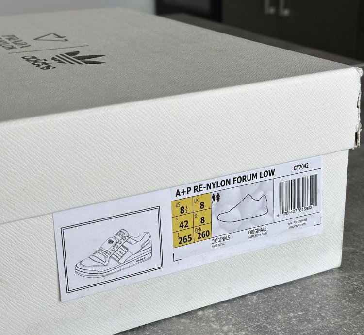 Prada Adidas Re-nylon Forum White Sneakers Us 8 5 Eu 42
