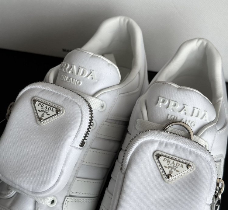 Prada Adidas Re-nylon Forum White Sneakers Us 8 5 Eu 42