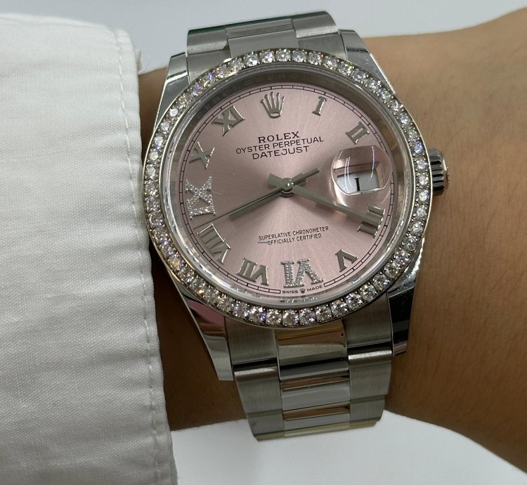 Rolex Datejust 36 126284rbr Pink Roman Oyster