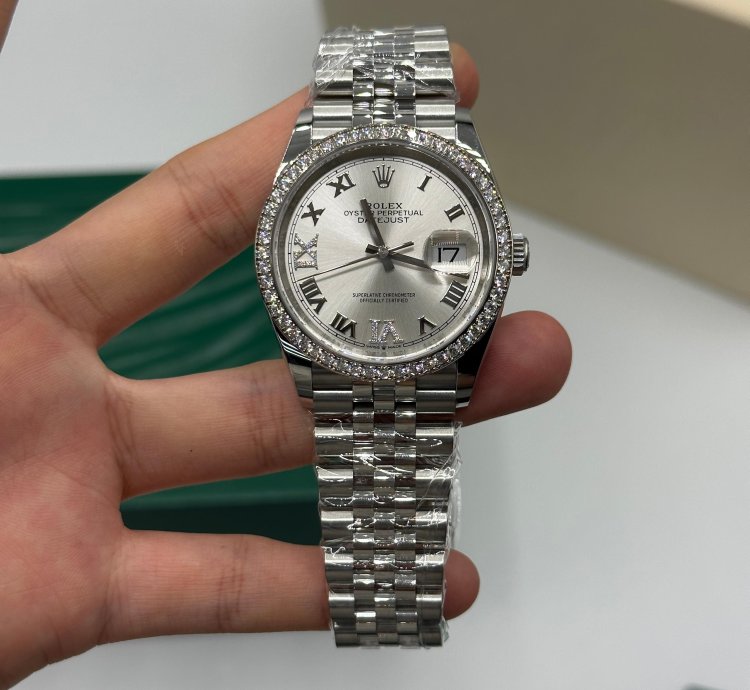 Rolex Datejust 36 126284rbr Vi Silver Jub