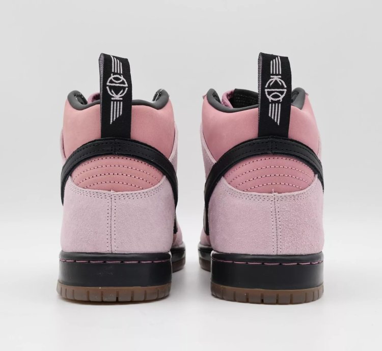 Kcdc Brooklyn Skateshop Nike Sb Dunk High Pink Black Dh7742-600
