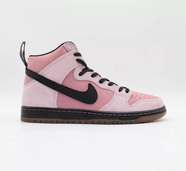 Kcdc Brooklyn Skateshop Nike Sb Dunk High Pink Black Dh7742-600
