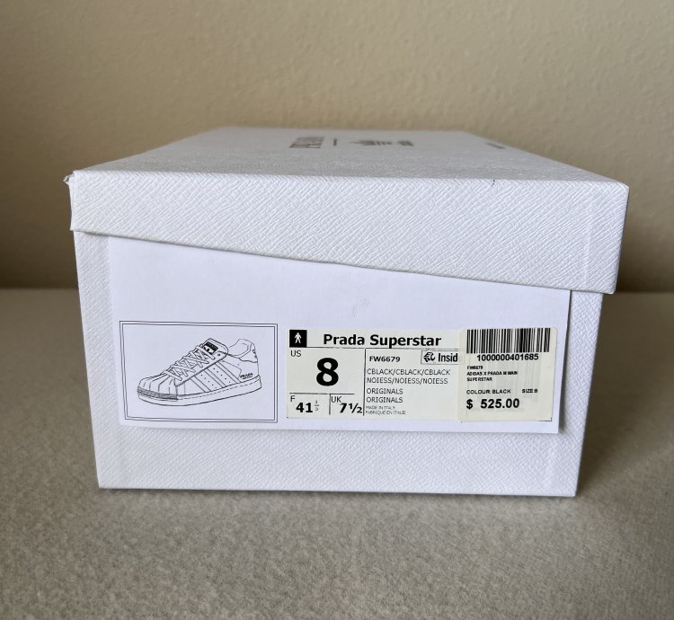 Prada Adidas Superstar In Black
