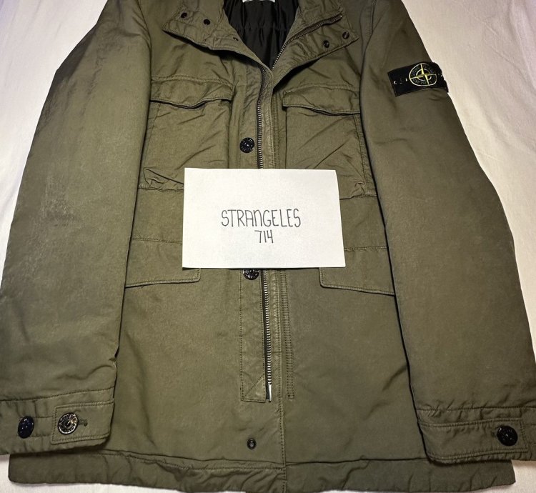 Stone Island Field Jacket With Removable Hood