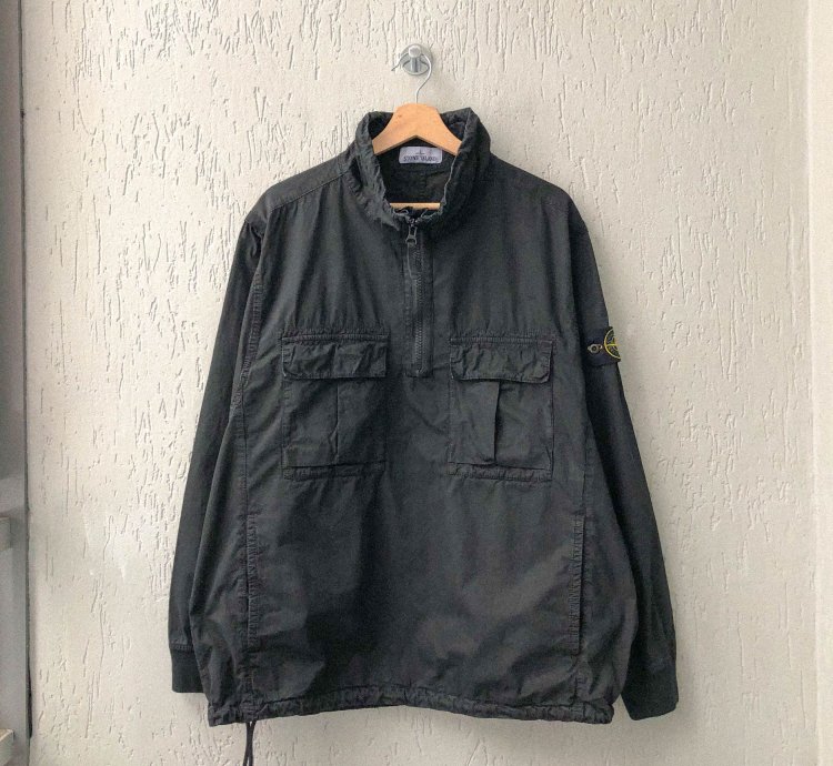Stone Island Garment Dyed Cargo Multipocket Anorak Jacket