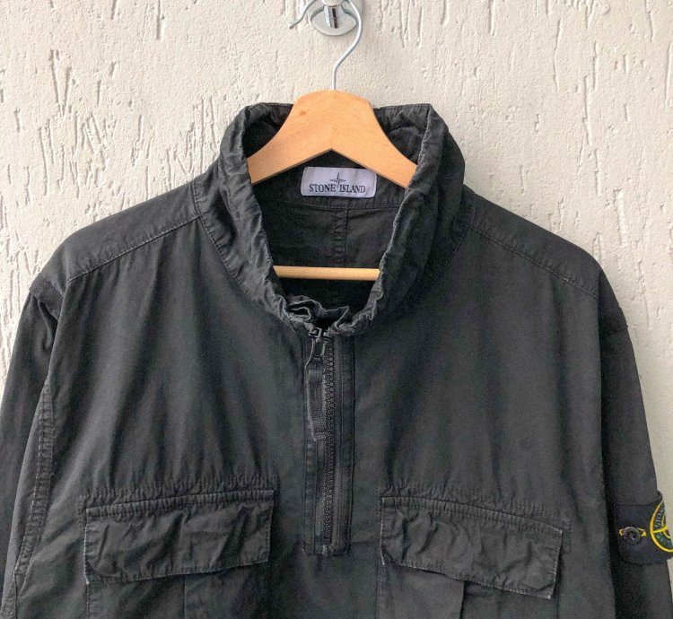 Stone Island Garment Dyed Cargo Multipocket Anorak Jacket