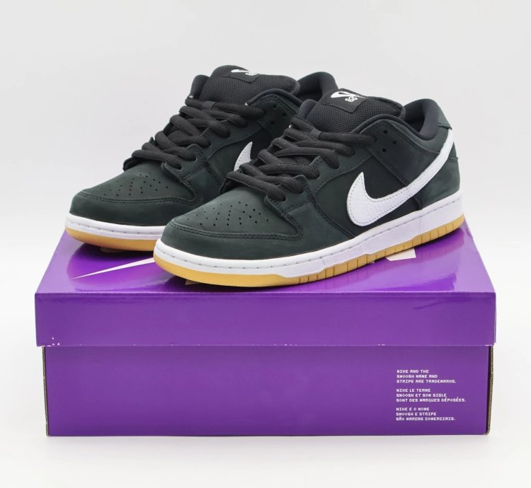 Nike Sb Dunk Low Pro Black White Gum Light Brown Cd2563-006